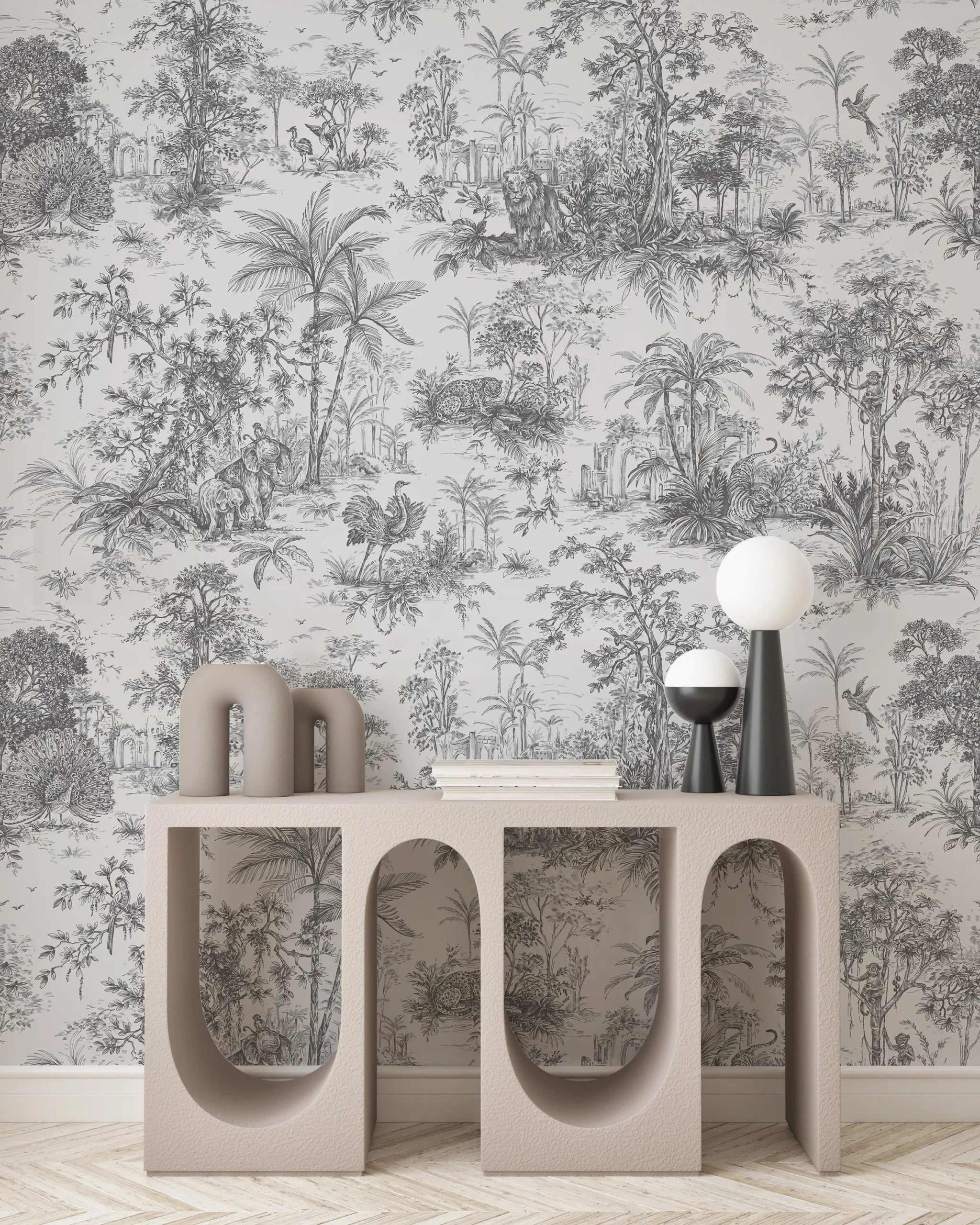 Gray Embossed Wallpaper – Understated Elegance (24207-3)